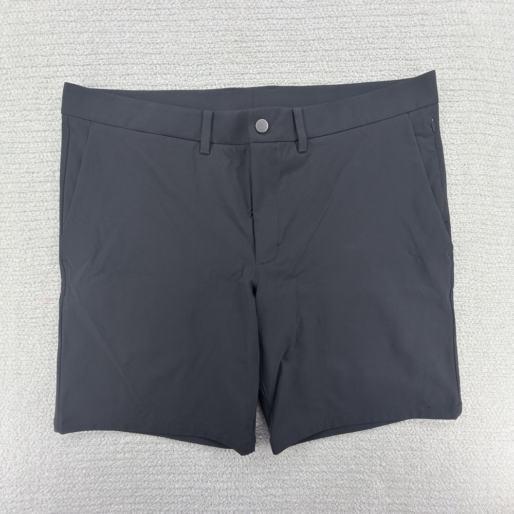 CRZ YOGA Mens 38 Black Golf Hybrid Shorts Stretch Performance 9" Inseam Casual